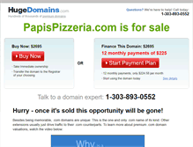 Tablet Screenshot of papispizzeria.com